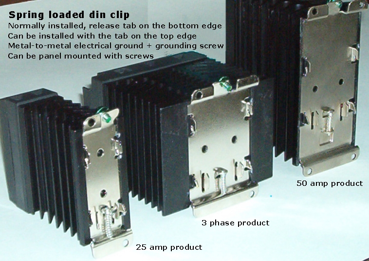 Power-io din rail solid state relays