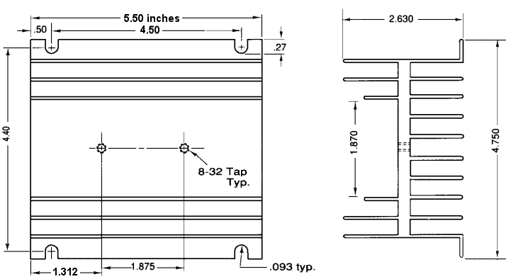 heat sink for 1.0 applications