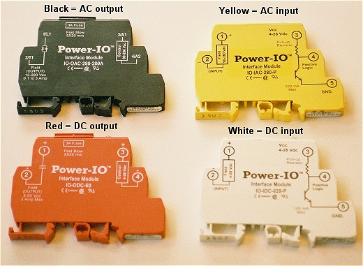 power-io i/o modules for iac, oac, iac, and idc
